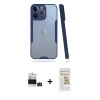 MARSİLYAN™- iPhone 14 Pro Max Kılıf Atlas Asil Serisi - Siyah Mat Seramik Nano Ekran Koruyucu + Bilvis Titan Kamera Lens - DNMR