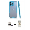 MARSİLYAN™- iPhone 14 Pro Max Kılıf Atlas Asil Serisi - Siyah Mat Seramik Nano Ekran Koruyucu + Bilvis Titan Kamera Lens - GS