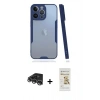 MARSİLYAN™- iPhone 14 Pro Max Kılıf Atlas Asil Serisi - Siyah Mat Seramik Nano Ekran Koruyucu + Raze Metal Kamera Lens - GS