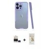 MARSİLYAN™- iPhone 14 Pro Max Kılıf Atlas Asil Serisi - Siyah Mat Seramik Nano Ekran Koruyucu + Bilvis Titan Kamera Lens - SH