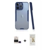 MARSİLYAN™- iPhone 14 Pro Max Kılıf Atlas Asil Serisi - Siyah Mat Seramik Nano Ekran Koruyucu + Bilvis Titan Kamera Lens - SH