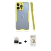 MARSİLYAN™- iPhone 14 Pro Max Kılıf Atlas Asil Serisi - Siyah Mat Seramik Nano Ekran Koruyucu + Bilvis Titan Kamera Lens - SH