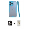 MARSİLYAN™- iPhone 14 Pro Max Kılıf Atlas Asil Serisi - Siyah Mat Seramik Nano Ekran Koruyucu + PVD Metal Kamera Lens - TU