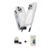 MARSİLYAN™- iPhone 14 Pro Max Kılıf Atlas Doku Koleksiyonu - Siyah 6D Mat Seramik Hayalet Nano Ekran Koruyucu + Bilvis Titan Kamera Lens - SH