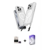 MARSİLYAN™- iPhone 14 Pro Max Kılıf Atlas Doku Koleksiyonu - Siyah Bilvis 5in1 3D Magic Cam Ekran Koruyucu + Bilvis Titan Kamera Lens - GD