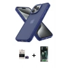MARSİLYAN™- iPhone 14 Pro Max Kılıf Atlas Form - Şeffaf 360 Full Body Arka Koruyucu + Bilvis Titan Kamera Lens - DNMR