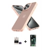 MARSİLYAN™- iPhone 14 Pro Max Kılıf Atlas Form - Şeffaf 360 Full Body Arka Koruyucu + Bilvis Titan Kamera Lens - DNMR