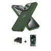 MARSİLYAN™- iPhone 14 Pro Max Kılıf Atlas Form - Şeffaf 360 Full Body Arka Koruyucu + Raze Metal Kamera Lens - GD