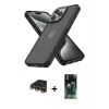 MARSİLYAN™- iPhone 14 Pro Max Kılıf Atlas Form - Şeffaf 360 Full Body Arka Koruyucu + Raze Metal Kamera Lens - GD