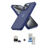 MARSİLYAN™- iPhone 14 Pro Max Kılıf Atlas Form - Şeffaf Royal Nano Ekran Koruyucu + Bilvis Titan Kamera Lens - SH