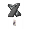 MARSİLYAN™- iPhone 14 Pro Max Kılıf Atlas Form - Siyah Bilvis 3D Mat Cam Ekran Koruyucu