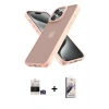 MARSİLYAN™- iPhone 14 Pro Max Kılıf Atlas Form - Siyah Bilvis 3D Mat Cam Ekran Koruyucu + Bilvis Titan Kamera Lens - GS