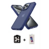 MARSİLYAN™- iPhone 14 Pro Max Kılıf Atlas Form - Siyah Joko 5D Cam + PVD Metal Kamera Lens - TU