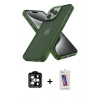 MARSİLYAN™- iPhone 14 Pro Max Kılıf Atlas Form - Siyah Joko 5D Cam + PVD Metal Kamera Lens - TU