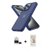 MARSİLYAN™- iPhone 14 Pro Max Kılıf Atlas Form - Siyah Mat Seramik Nano Ekran Koruyucu + Bilvis Titan Kamera Lens - SH