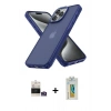 MARSİLYAN™- iPhone 14 Pro Max Kılıf Atlas Form - Siyah Polymer Nano Ekran Koruyucu + Bilvis Titan Kamera Lens - GS