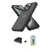 MARSİLYAN™- iPhone 14 Pro Max Kılıf Atlas Form - Siyah Polymer Nano Ekran Koruyucu + Raze Metal Kamera Lens - GS