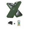 MARSİLYAN™- iPhone 14 Pro Max Kılıf Atlas Form - Siyah Polymer Nano Ekran Koruyucu + Raze Metal Kamera Lens - GS