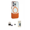 MARSİLYAN™- iPhone 14 Pro Max Kılıf Çekirdek Asil Özel Seri - Siyah 6D Mat Seramik Hayalet Nano Ekran Koruyucu + Bilvis Titan Kamera Lens - GD