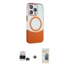 MARSİLYAN™- iPhone 14 Pro Max Kılıf Çekirdek Asil Özel Seri - Siyah 6D Mat Seramik Hayalet Nano Ekran Koruyucu + Bilvis Titan Kamera Lens - DNMR