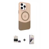 MARSİLYAN™- iPhone 14 Pro Max Kılıf Çekirdek Asil Özel Seri - Siyah Bilvis 3D Mat Cam Ekran Koruyucu + Bilvis Titan Kamera Lens - GD