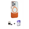 MARSİLYAN™- iPhone 14 Pro Max Kılıf Çekirdek Asil Özel Seri - Siyah Bilvis 5in1 3D Magic Cam Ekran Koruyucu + Bilvis Titan Kamera Lens - GD