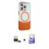 MARSİLYAN™- iPhone 14 Pro Max Kılıf Çekirdek Asil Özel Seri - Siyah Bilvis 5in1 5D Magic Hayalet Cam Ekran Koruyucu + Bilvis Titan Kamera Lens - GD