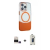 MARSİLYAN™- iPhone 14 Pro Max Kılıf Çekirdek Asil Özel Seri - Siyah Bilvis Hayalet Cam Ekran Koruyucu + Bilvis Titan Kamera Lens - GS