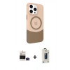 MARSİLYAN™- iPhone 14 Pro Max Kılıf Çekirdek Asil Özel Seri - Siyah Bilvis Hayalet Cam Ekran Koruyucu + Bilvis Titan Kamera Lens - DNMR