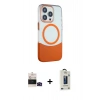 MARSİLYAN™- iPhone 14 Pro Max Kılıf Çekirdek Asil Özel Seri - Siyah Bilvis Hayalet Cam Ekran Koruyucu + Bilvis Titan Kamera Lens - SH