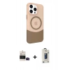 MARSİLYAN™- iPhone 14 Pro Max Kılıf Çekirdek Asil Özel Seri - Siyah Bilvis Hayalet Cam Ekran Koruyucu + Bilvis Titan Kamera Lens - SH