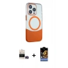 MARSİLYAN™- iPhone 14 Pro Max Kılıf Çekirdek Asil Özel Seri - Siyah Buffer Hayalet Cam Ekran Koruyucu + Bilvis Titan Kamera Lens - GD
