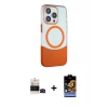 MARSİLYAN™- iPhone 14 Pro Max Kılıf Çekirdek Asil Özel Seri - Siyah Buffer Hayalet Cam Ekran Koruyucu + Bilvis Titan Kamera Lens - SH