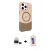 MARSİLYAN™- iPhone 14 Pro Max Kılıf Çekirdek Asil Özel Seri - Siyah Joko 5D Cam + Bilvis Titan Kamera Lens - GS