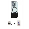 MARSİLYAN™- iPhone 14 Pro Max Kılıf Çekirdek Asil Özel Seri - Siyah Joko 5D Cam + Gold Bilvis Titan Kamera Lens