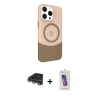 MARSİLYAN™- iPhone 14 Pro Max Kılıf Çekirdek Asil Özel Seri - Siyah Joko 5D Cam + Raze Metal Kamera Lens - GS
