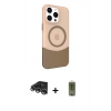 MARSİLYAN™- iPhone 14 Pro Max Kılıf Çekirdek Asil Özel Seri - Siyah Joko Magic 5D Hayalet Cam + Raze Metal Kamera Lens - GS