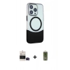 MARSİLYAN™- iPhone 14 Pro Max Kılıf Çekirdek Asil Özel Seri - Siyah Joko Magic 5D Hayalet Cam + Bilvis Titan Kamera Lens - SH