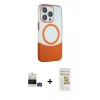MARSİLYAN™- iPhone 14 Pro Max Kılıf Çekirdek Asil Özel Seri - Siyah Mat Seramik Nano Ekran Koruyucu + Bilvis Titan Kamera Lens - GS