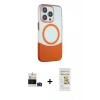 MARSİLYAN™- iPhone 14 Pro Max Kılıf Çekirdek Asil Özel Seri - Siyah Mat Seramik Nano Ekran Koruyucu + Bilvis Titan Kamera Lens - DNMR