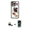 MARSİLYAN™- iPhone 14 Pro Max Kılıf Çekirdek Asil - Şeffaf 360 Full Body Arka Koruyucu + Bilvis Titan Kamera Lens - DNMR