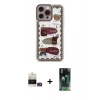MARSİLYAN™- iPhone 14 Pro Max Kılıf Çekirdek Asil - Şeffaf 360 Full Body Arka Koruyucu + Bilvis Titan Kamera Lens - GD