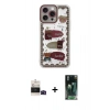 MARSİLYAN™- iPhone 14 Pro Max Kılıf Çekirdek Asil - Şeffaf 360 Full Body Arka Koruyucu + Bilvis Titan Kamera Lens - SH