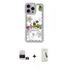 MARSİLYAN™- iPhone 14 Pro Max Kılıf Çekirdek Asil - Şeffaf Pasifik Cam Ekran Koruyucu + Bilvis Titan Kamera Lens - GD