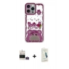 MARSİLYAN™- iPhone 14 Pro Max Kılıf Çekirdek Asil - Şeffaf Pasifik Cam Ekran Koruyucu + Bilvis Titan Kamera Lens - GD