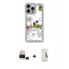 MARSİLYAN™- iPhone 14 Pro Max Kılıf Çekirdek Asil - Şeffaf Pasifik Cam Ekran Koruyucu + Bilvis Titan Kamera Lens - DNMR