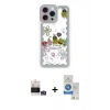 MARSİLYAN™- iPhone 14 Pro Max Kılıf Çekirdek Asil - Şeffaf Royal Nano Ekran Koruyucu + Bilvis Titan Kamera Lens - GS