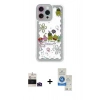 MARSİLYAN™- iPhone 14 Pro Max Kılıf Çekirdek Asil - Şeffaf Royal Nano Ekran Koruyucu + Bilvis Titan Kamera Lens - DNMR