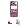 MARSİLYAN™- iPhone 14 Pro Max Kılıf Çekirdek Asil - Şeffaf Royal Nano Ekran Koruyucu + Bilvis Titan Kamera Lens - GD