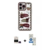 MARSİLYAN™- iPhone 14 Pro Max Kılıf Çekirdek Asil - Şeffaf Royal Nano Ekran Koruyucu + Bilvis Titan Kamera Lens - GD